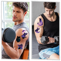 Wxiben wolf tattoo application easy and mess-free for quick looks.