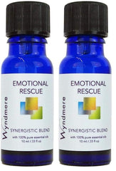 Wyndmere Emotional Rescue Oil bottle for aromatherapy and calming rituals.