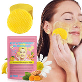 Xaarty turmeric kojic cleansing pads packaging in resealable pouch for travel.