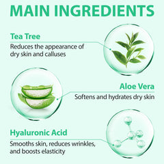 XIAMOFUZHOU Urea 40% cream ingredients close-up highlights aloe, hyaluronic acid, and salicylic acid benefits.