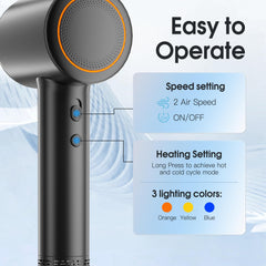 200 million negative ions from XIAOTONG dryer smooth hair and reduce static