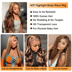 Xiayume body wave wig 28 inch showcases soft flowing waves and length