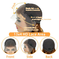 Xiayume honey blonde ombre lace front wig natural hairline for versatile parting