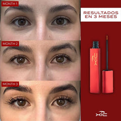 Close-up of XiC Glam lashes showing a fuller look