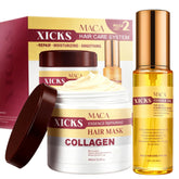 Xicks Maca Collagen Hair Mask texture close-up for deep conditioning