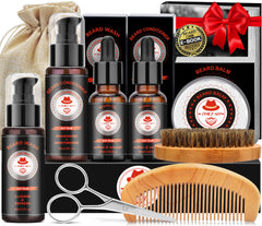 XIKEZAN beard kit gift box showcases premium grooming for all beard types.