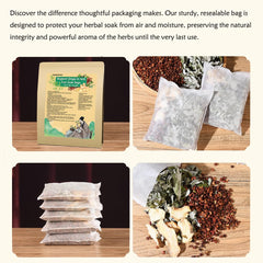 XINANDYAO foot soak bags presentation in resealable pouch for mess-free use.
