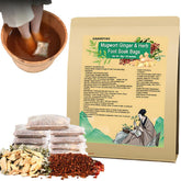 XINANDYAO Mugwort Ginger Foot Soak Bags in a calming home spa setup.