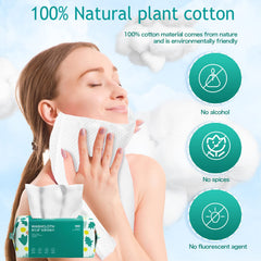 XINHUISHQZ two-sided cotton wipe with soft and pearl textures for versatile facial cleaning