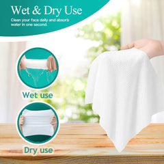 XINHUISHQZ dry and wet dual-use wipes suitable for makeup removal