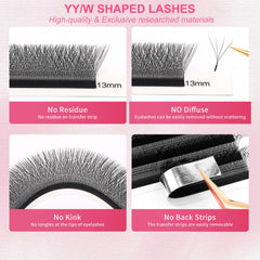 XIUSUZAKI W4D lashes tray matte black for natural depth