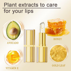 Xiuxixu temperature-change lipstick demonstrates color shift with lip pH.