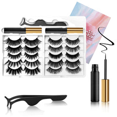 XMGHCK magnetic lashes kit with 10 pairs packaging for easy storage