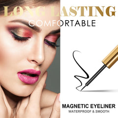 XMGHCK magnetic eyeliner close-up showing precise applicator and clean line