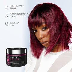 XMONDO Bond Booster Technology nourishes while depositing pigment for stronger strands.