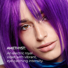 Even application on light hair for vivid Amethyst shade by XMONDO