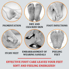 XMXueMei Foot Peeling Spray applied to feet showing easy exfoliation and hydration