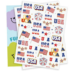 xo, Fetti american-flag tattoo adds patriotic flair to outfits.