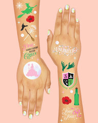 xo, Fetti magical wand tattoos evoke fantasy for party activities and photos.
