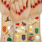 xo, fetti wizard party tattoos foil-hat design — ideal for fun party favors and keepsakes