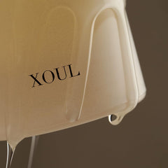 Water rinse with XOUL gel showing a lightweight, non-stripping finish.