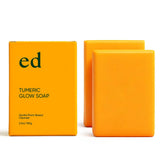 XPDGVS Ed Turmeric Glow Soap close-up shows a gentle daily cleanse for all skin types