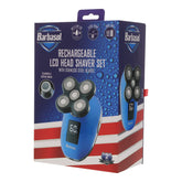 XTREME Barbasol head shaver front view showing sleek design for comfortable head shaving
