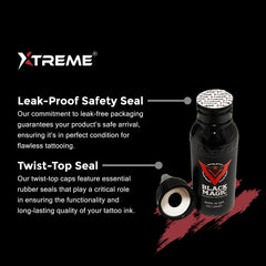 XTREME Xtreme Tattoo Ink Bluebell dispersion swirl demonstrates even pigment distribution