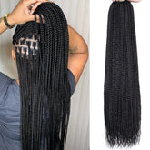 XTREND box braids crochet hair eight-pack set shown for easy installation.