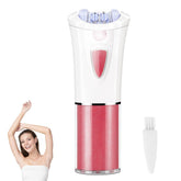 Xubioooo cordless epilator pink handheld for easy at-home hair removal