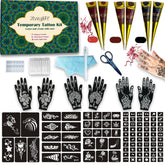 XWGLFT stencil sheets for quick, vibrant temporary tattoos