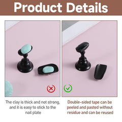 Xyembu nail-display-stand-adhesion keeps displays neat and secure.