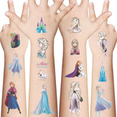XYLL frozen temporary tattoos box displayed for kids' party favors, safe and fun.