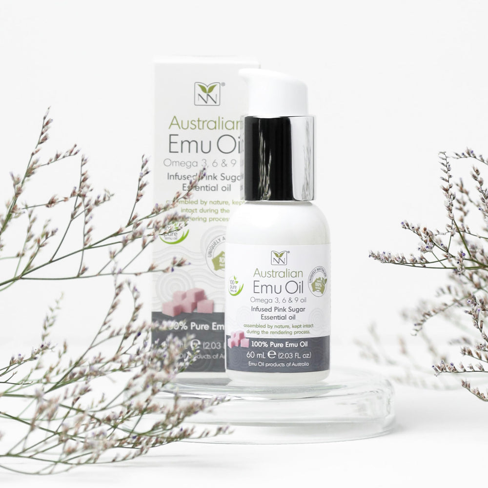 Y Not Natural Pure Emu Oil bottle close-up shows premium hydration-ready packaging.