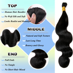 YWIGS body wave texture, smooth and soft for comfortable wear.