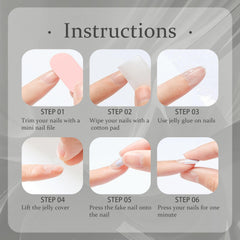Yabonica UV/LED-cured reusable nails with glossy finish