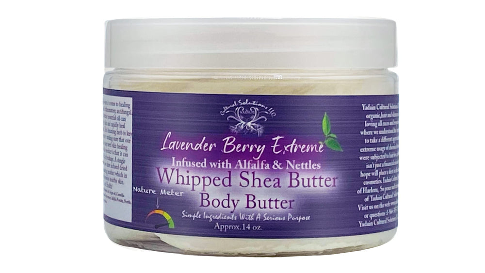 Yadain Lavender Berry Extreme Body Butter jar for deep hydration and silky skin