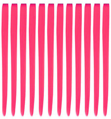 YaFex hot pink clip-in extensions for instant color and volume