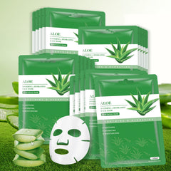 YAFUSIPE aloe vera face mask pack of 10 for deep hydration.