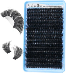 Yaiseiko fluffy lash clusters 260D deliver dramatic volume for at-home wear.
