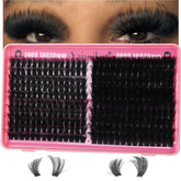 Yaiseiko lash clusters 16mm 100D for versatile looks.