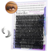 Yaiseiko lash clusters with bottom lashes 12-25mm kit for versatile looks.