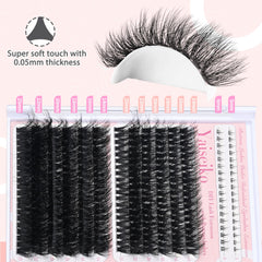 Yaiseiko plant fiber lashes with a soft band for comfort