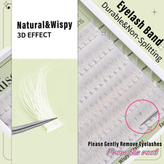 Yaiseiko white lash clusters wispy 16mm bold party-ready eyes