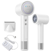 YALICE cordless dryer with magnetic nozzle for on-the-go styling and precise airflow.