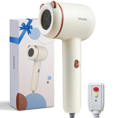 YALICE kids hair dryer in compact size for easy travel and gentle drying.