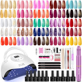 YALSYNY gel nail polish kit with dryer for quick home manicures.