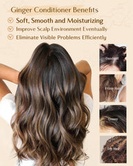 YANIBEST ginger extract ingredient close-up highlights nourishing scalp care