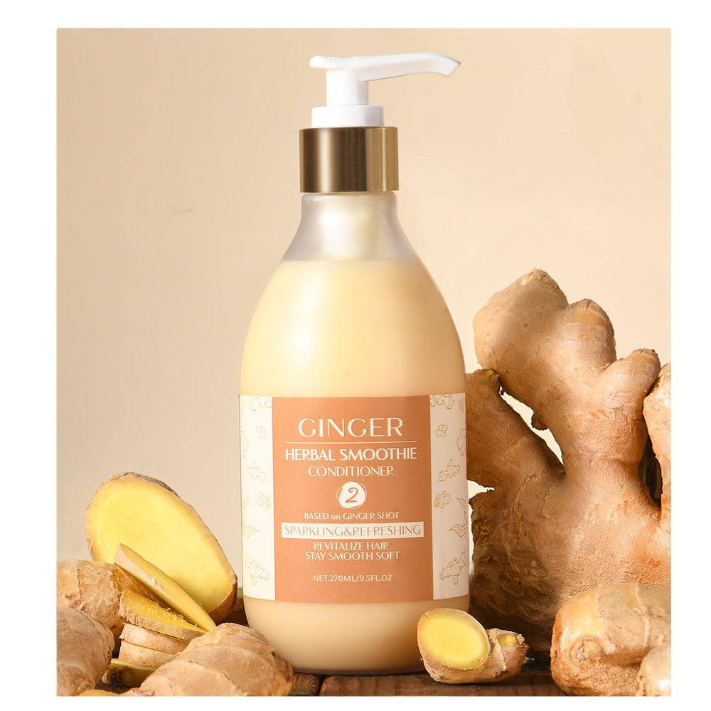 YANIBEST ginger shot conditioner bottle promotes shiny soft hair