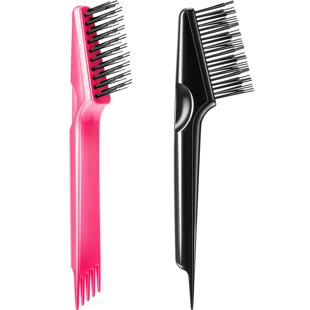 Yaomiao hair brush cleaner in black showing ergonomic design for quick brush cleaning